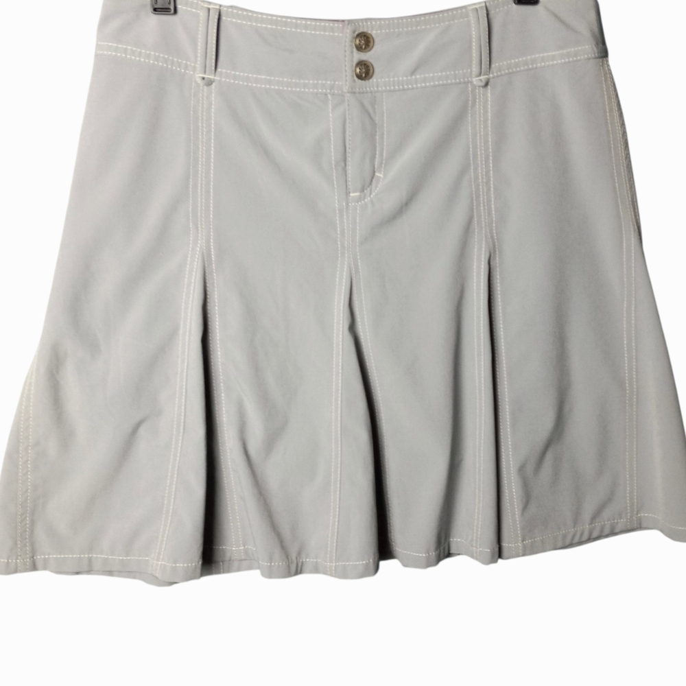Athleta Light Gray Vintage Skort With Accent Stitching Size 8 Petite